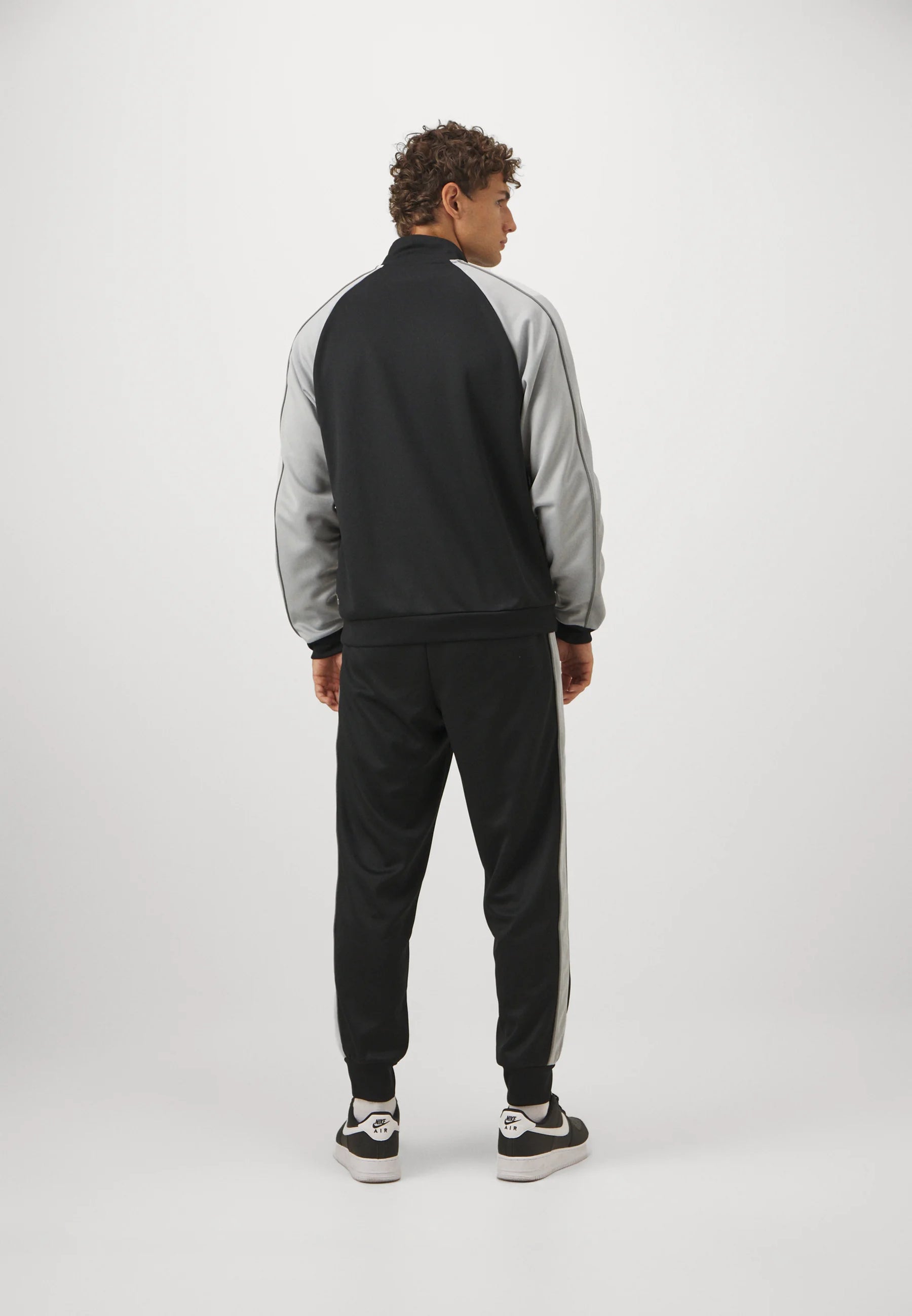 NIKE NBA x BROOKLYN NETS Tuta Acetata Nera e Grigia