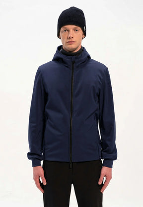 MORE Giubbotto Murray Con Pelliccia Interna e Cappuccio Blu