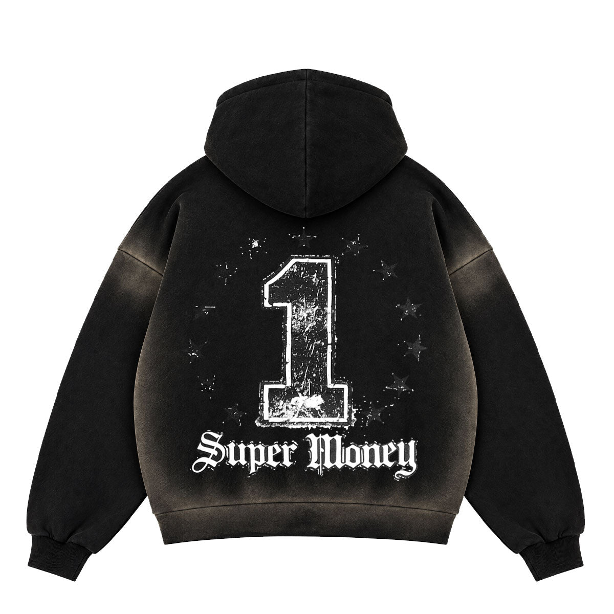 ART SUPER MONEY Felpa GRILLZ Con Cappuccio Nera