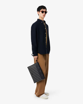 LACOSTE Pochette Monogram Nero