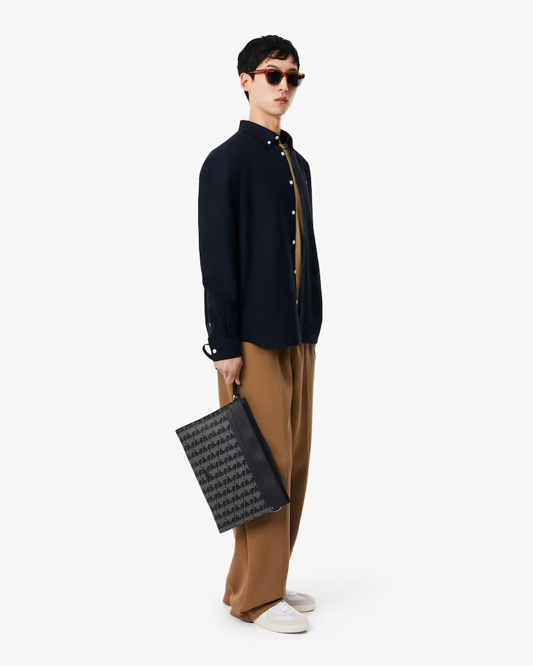 LACOSTE Pochette Monogram Nero