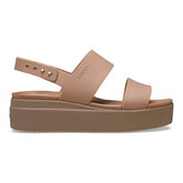 CROCS Brooklyn Low Wedge Latte/Mushroom