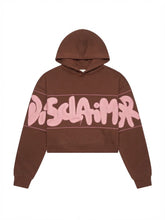DISCLAIMER Felpa Con Cappuccio Donna Marrone/Rosa
