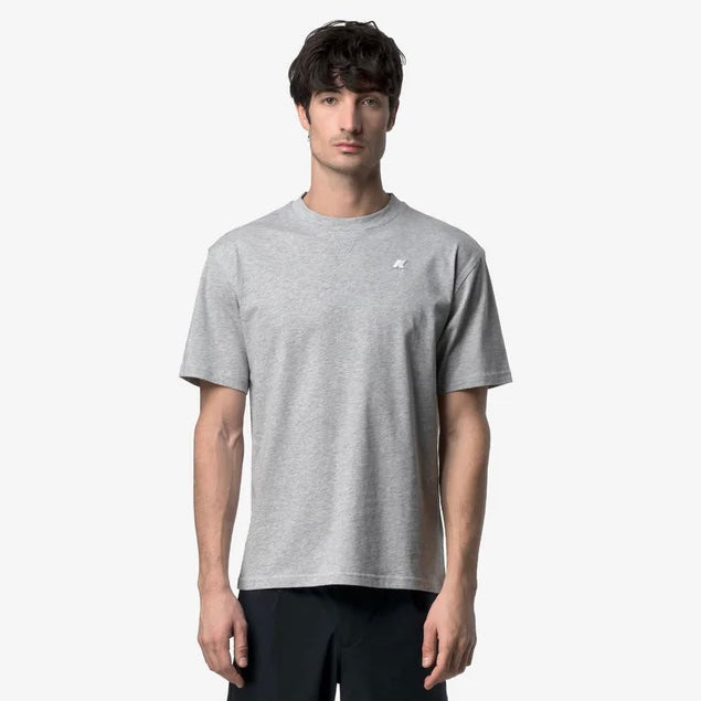K-WAY T-Shirt Solo Jersey Triangle Grigia