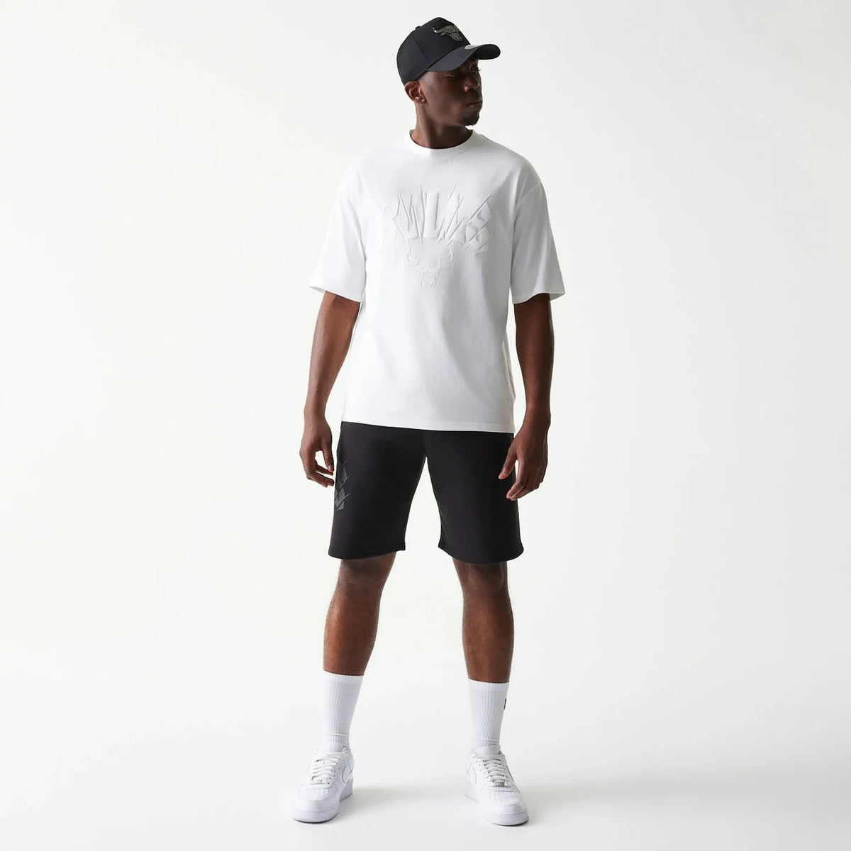 NEW ERA Completino Chicago Bulls Con Stampa in Rilievo Bianco/Nero