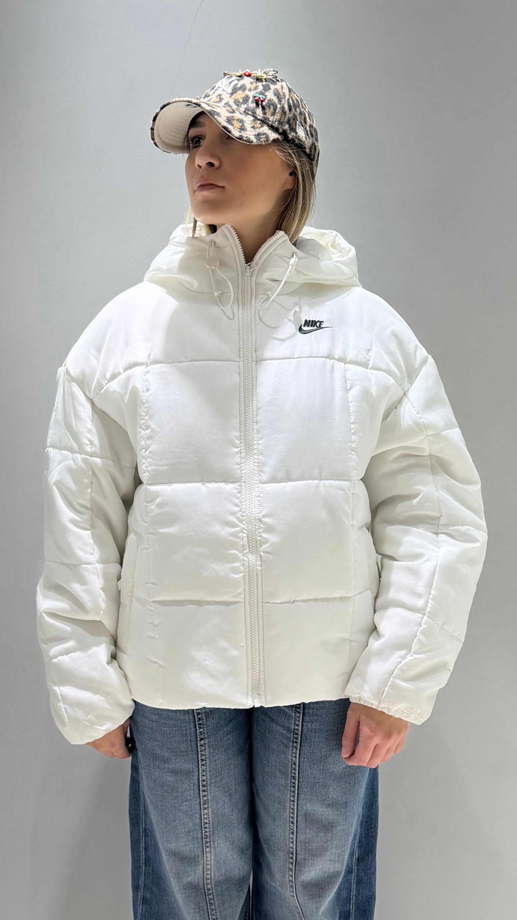 Giubbotto Nike Donna over size Bianco