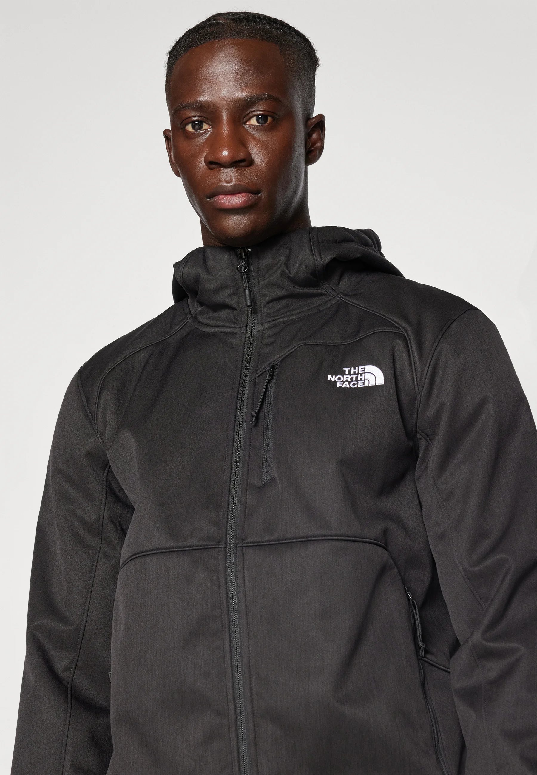 THE NORTH FACE Giubbotto Invernale Softshell Con Cappuccio Nero