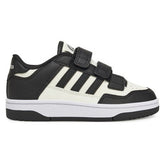 ADIDAS Sneaker Bambino Rapid Court In Pelle Bianca/Nera