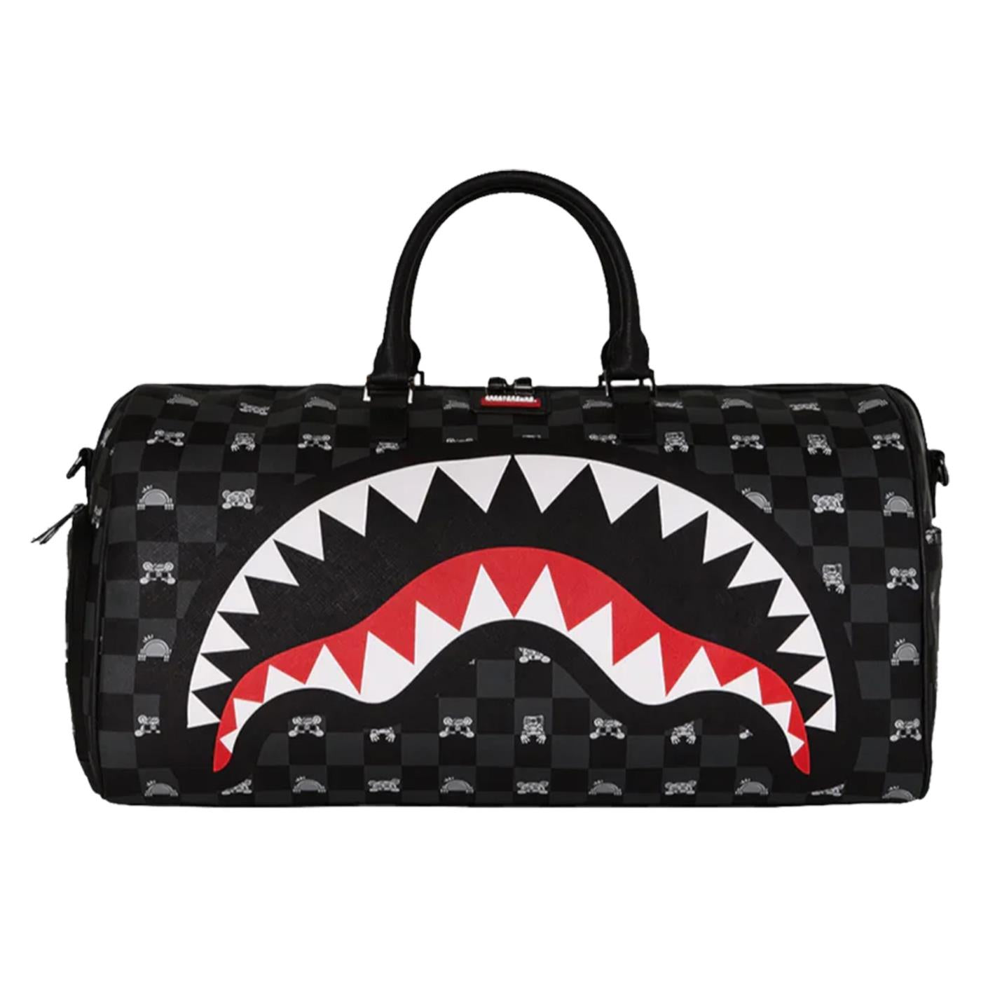 SPRAYGROUND Borsone GRAY PEEKING CHARACTER Nero