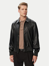 CALVIN KLEIN Giacca In Similpelle Con Logo Tono Su Tono Nera 26/27