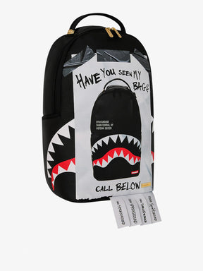 SPRAYGROUND Zaino Missing Bag Flyer Dlxsv Nero/Bianco