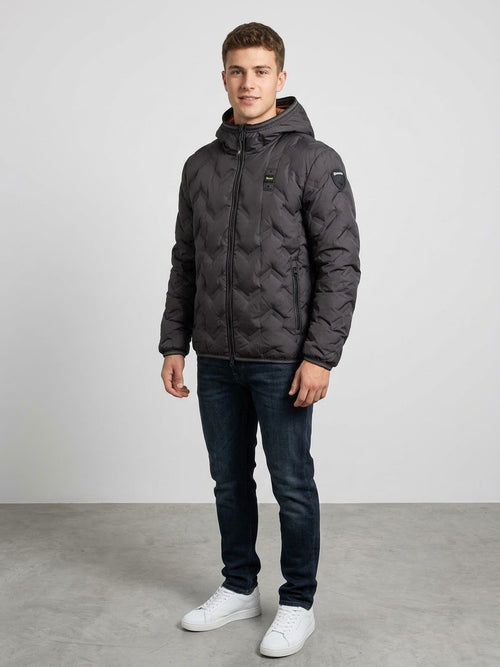 BLAUER Giubbotto Pier Junior Con Cappuccio Bambino Nero