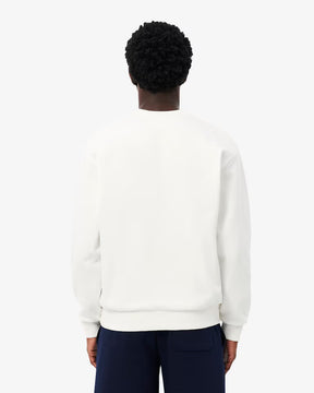 LACOSTE Felpa In Cotone Girocollo Bianca 26/27