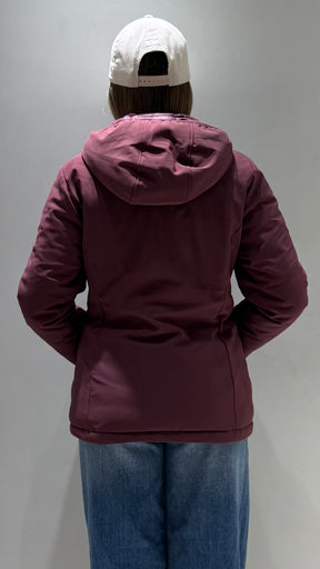 TREZ DONNA GIUBBOTTO LISCIO CORTO BORDEAUX