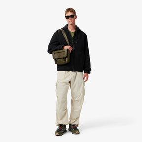 LACOSTE Borsello a Tracolla Monogram Grande Verde Militare