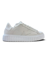 BRIAN MILLS Sneaker In Pelle Martellata Bianca