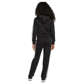 ADIDAS Tuta Completa Con Zip e Cappuccio Bambina Nero