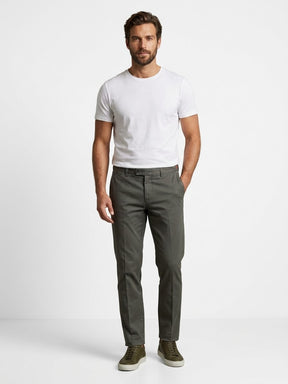 PIZETAONE Pantalone T.A. Modern Fit Grigio