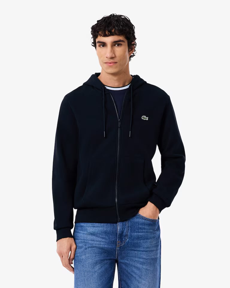 LACOSTE Felpa Con Cappuccio e Con Zip Lacoste Blu