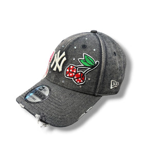 NEW ERA NY CUSTOM PATCH IN DENIM GRIGIO DONNA