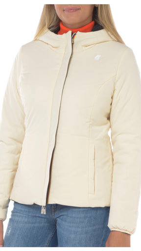 K-WAY DONNA GIUBBOTTO LYLY WARM DOUBLE FACE BLACKP-BEIGE E