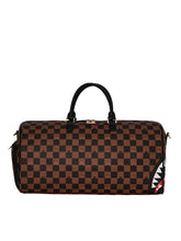 SPRAYGROUND Borsone PEEKING CHARACTER CHECK DUFFEL 910D7506NSZ MARRONE