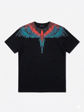 COUNTY OF MILAN T-Shirt Nera Marcelo Burlon Ali Rosse/Blu