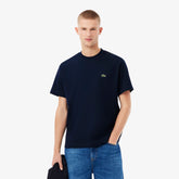 LACOSTE T-Shirt In Cotone Blu