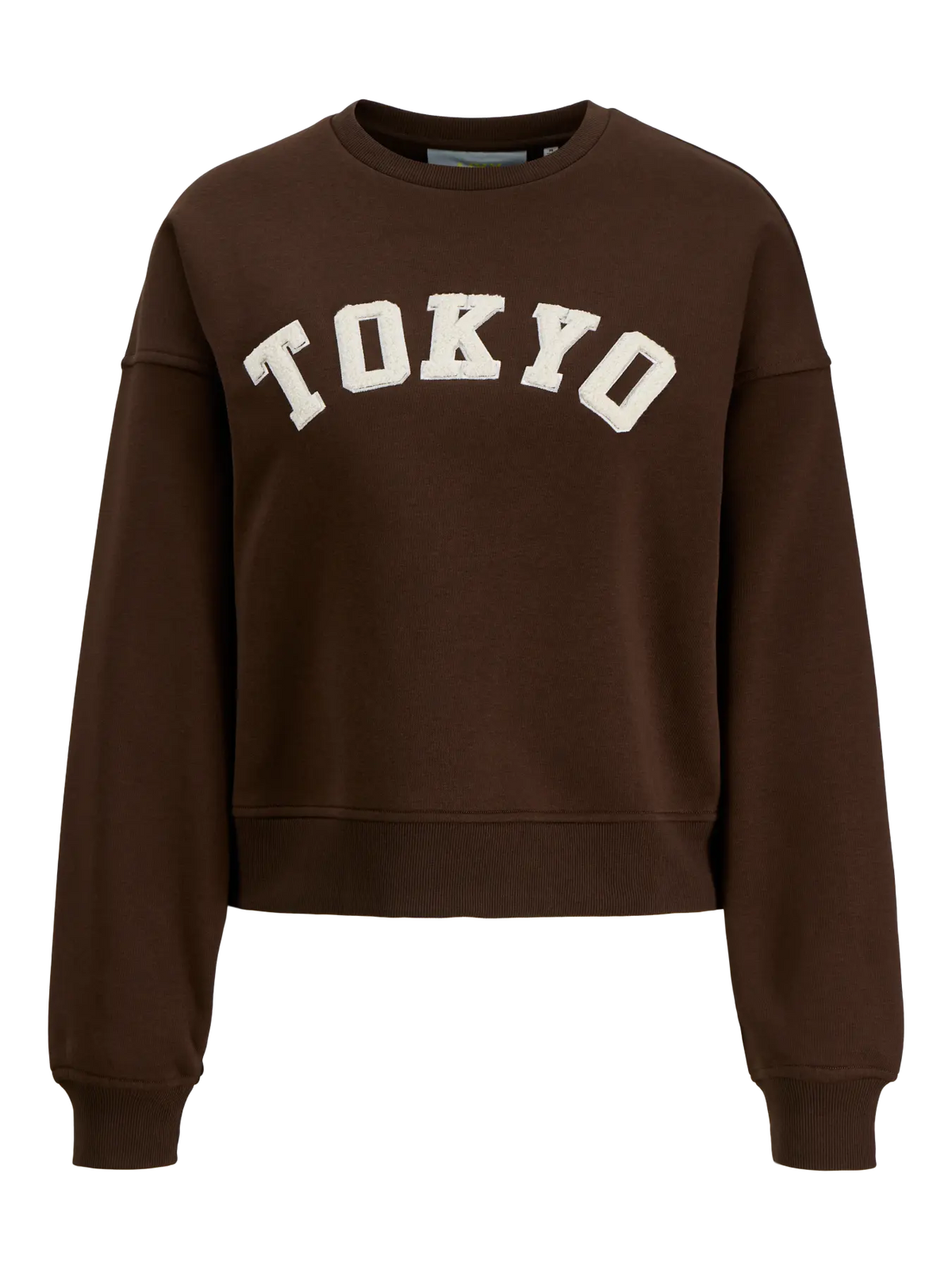 JJXX Jxtantum Terry Patch Felpa Girocollo Marrone donna AW26