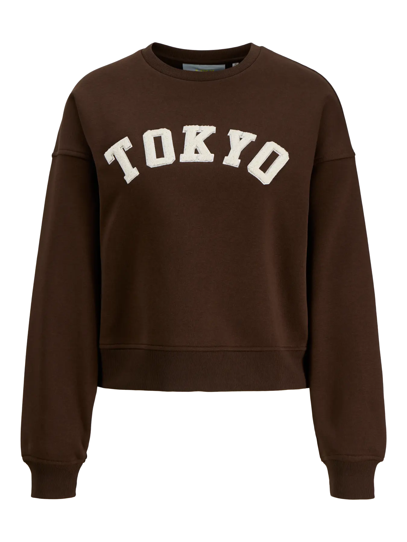 JJXX Jxtantum Terry Patch Felpa Girocollo Marrone donna AW26