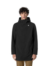 K-WAY Giubbotto Lungo Marlyn Bonded Con Cappuccio Nero