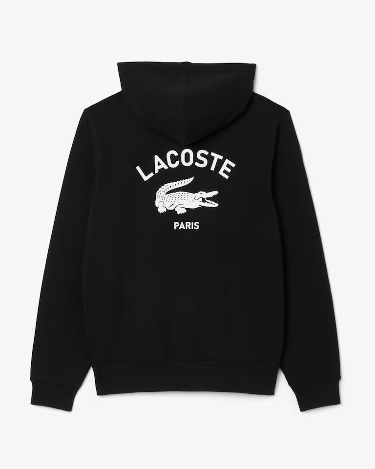 LACOSTE Felpa Con Cappuccio Lacoste Paris Nera
