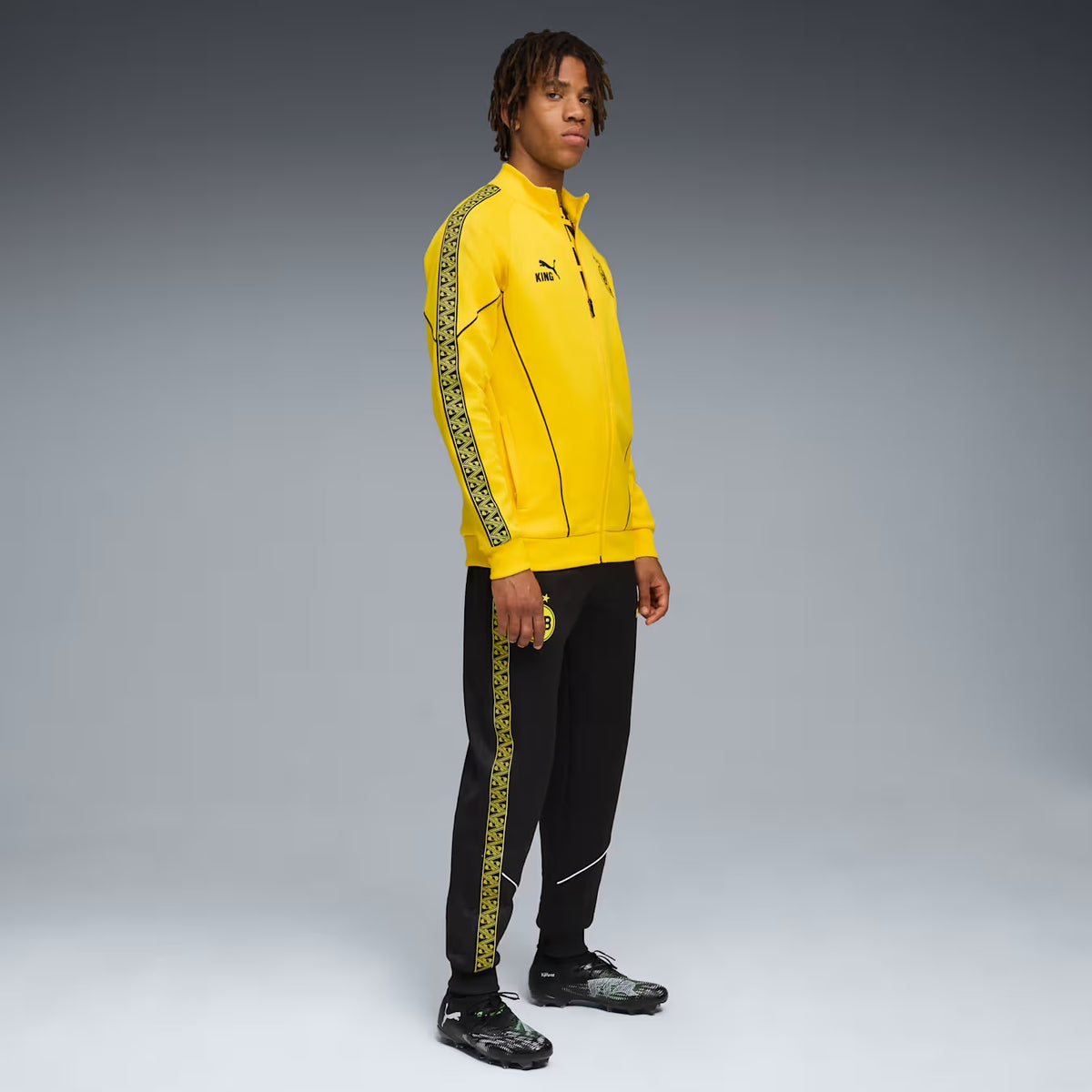 PUMA BORUSSIA DORTMUND Tita Leggera Acetata Con Zip Gialla e Nera