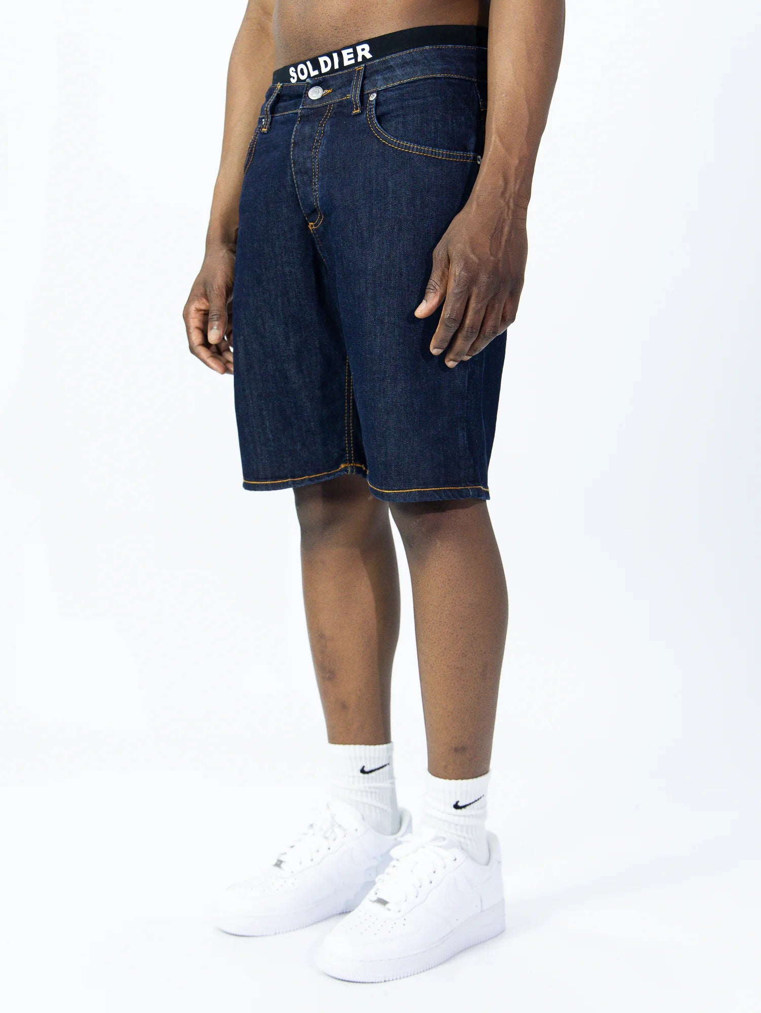 SOLDIER Bermuda Jeans Denim Blu Scuro