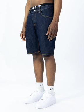 SOLDIER Bermuda Jeans Denim Blu Scuro
