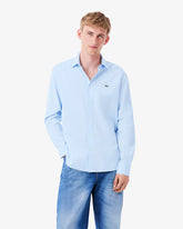 LACOSTE Camicia Regular Fit Celeste