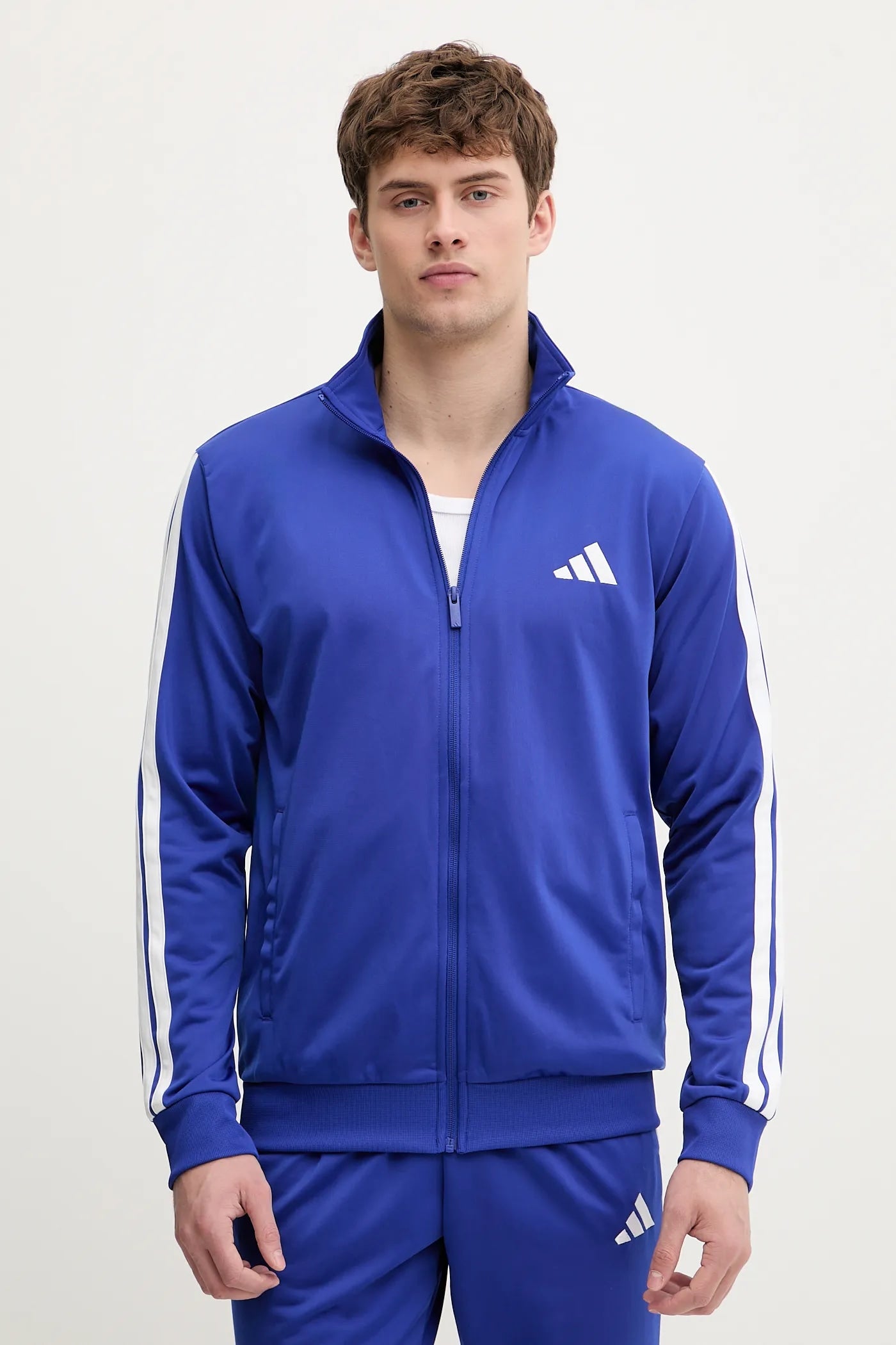 Adidas Adidas Tuta Completa Acetata Performance Uomo Blu Elettrico - foto 3 - Tommaseo Clothing