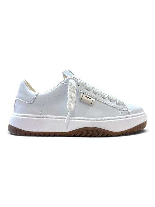BRIAN MILLS Sneaker In Pelle Bianca