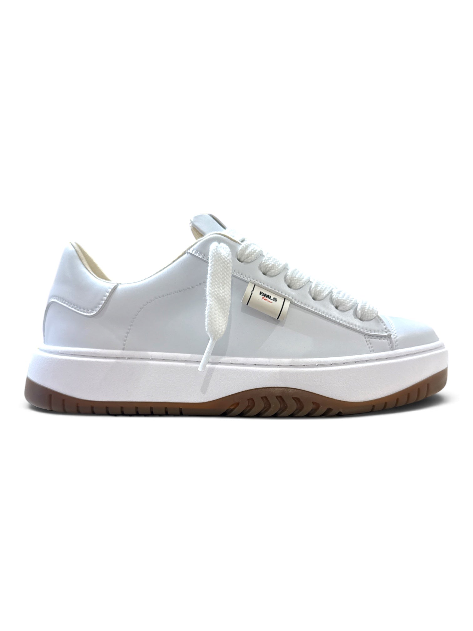 BRIAN MILLS Sneaker In Pelle Bianca