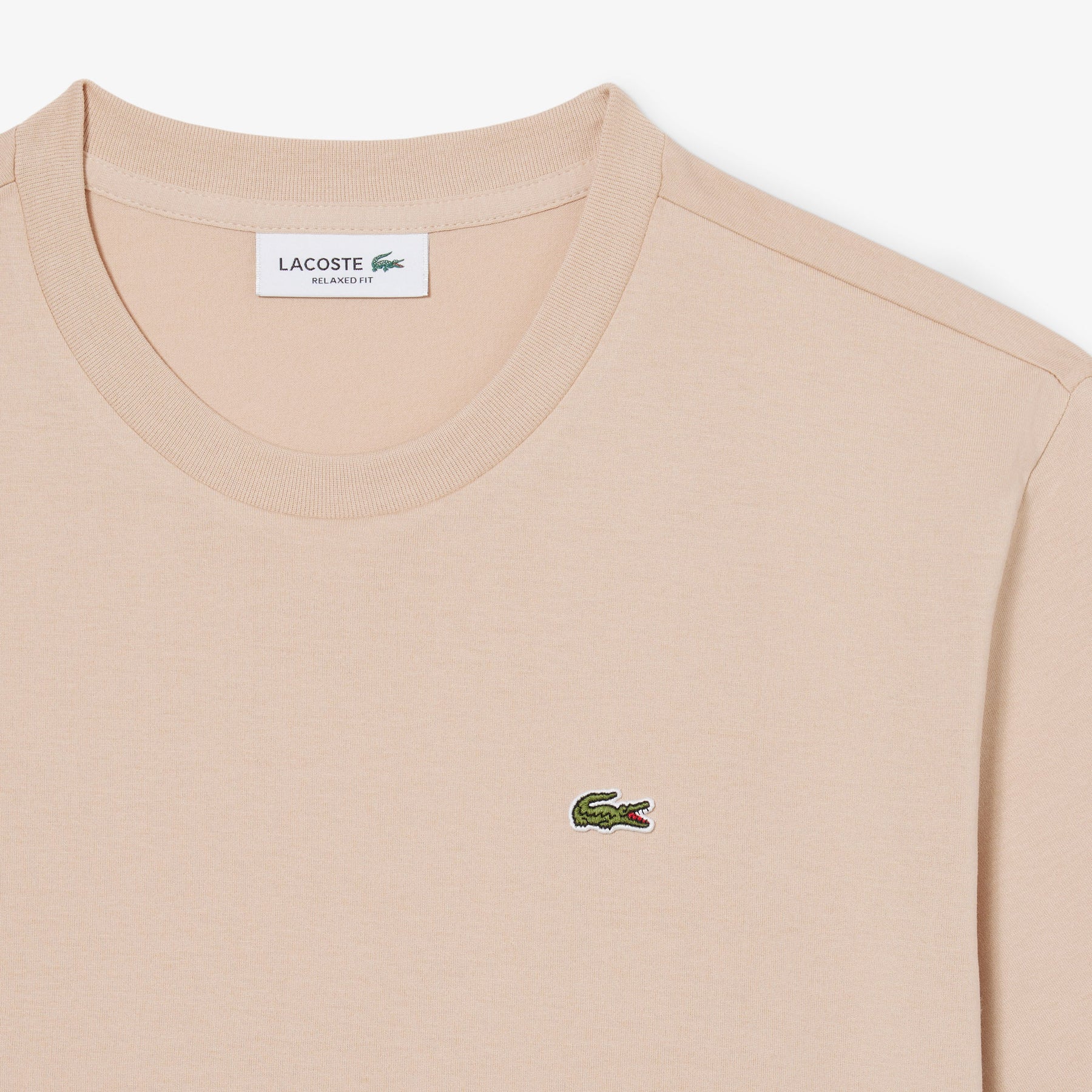 LACOSTE T-Shirt Basic Donna Beige