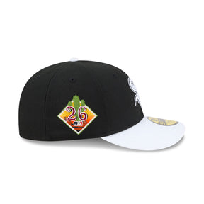NEW ERA Cappello Con Visiera Pre-Curved 59Fifty Fitted Chicago White Sox Nero Con Dettagli Ricamati