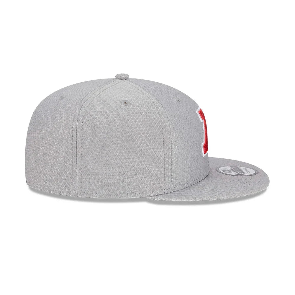 NEW ERA 9FIFTY Cappello Visiera Dritta NFL Grigio Logo Rosso