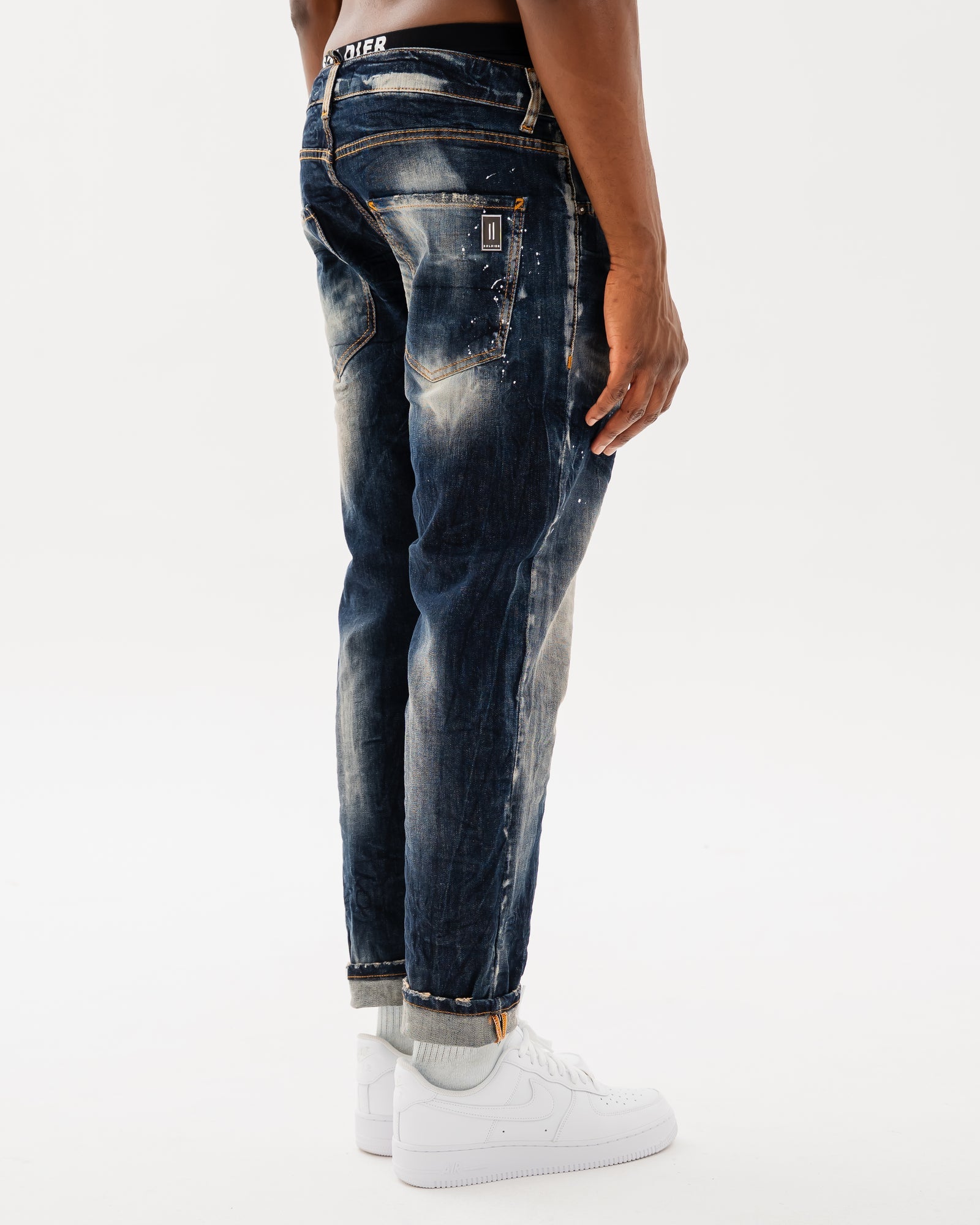 SOLDIER Jeans New Woll Regualr Fit Made in Italy Denim Blu Sabbiato