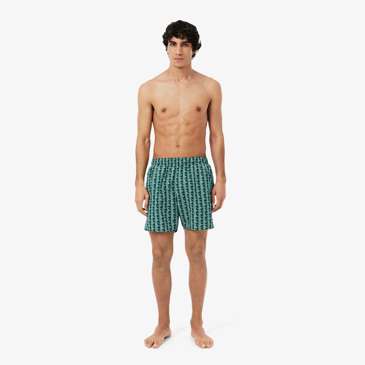 LACOSTE Costume Monogram Verde Petrolio