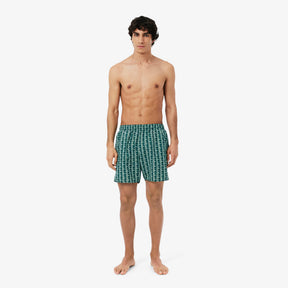 LACOSTE Costume Monogram Verde Petrolio