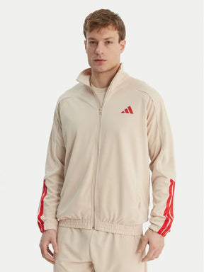 Adidas Adidas Tuta Completa Acetata Performance Uomo Beige Rossa - foto 3 - Tommaseo Clothing