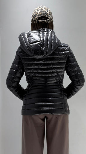 COLMAR DONNA GIUBBOTTO CORTO NERO CON CAPPUCCIO