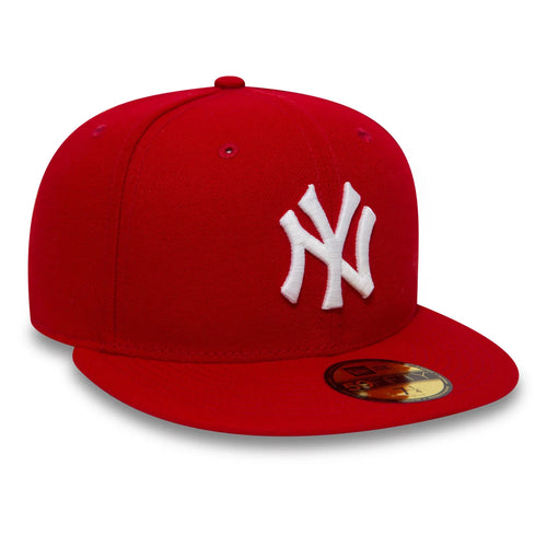 NEW ERA Cappello con visiera 59 FIFTY Fitted New York Yankees Rosso Con Logo Ricamato