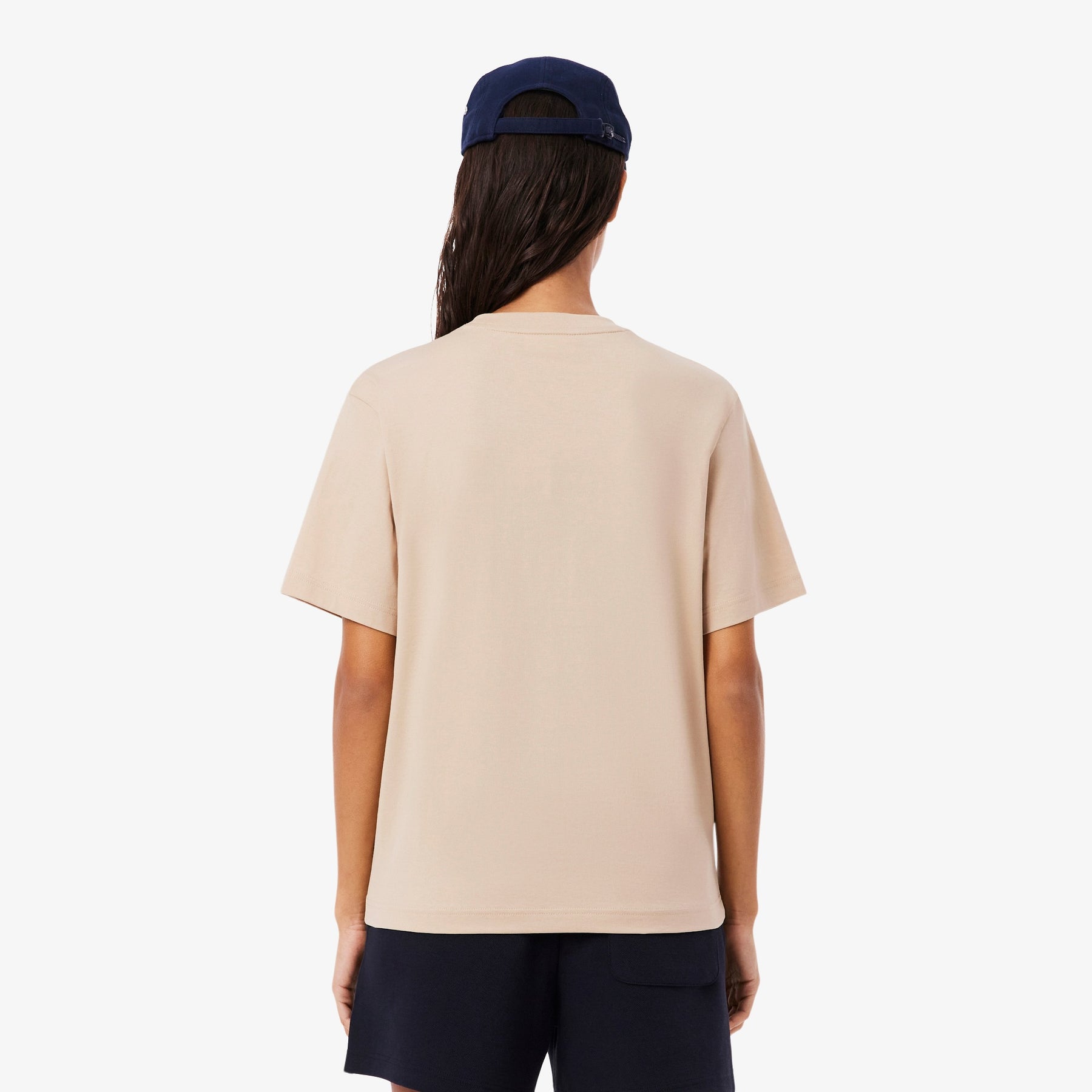 LACOSTE T-Shirt Basic Donna Beige