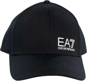 EA7 Cappello Nero Visiera Curva